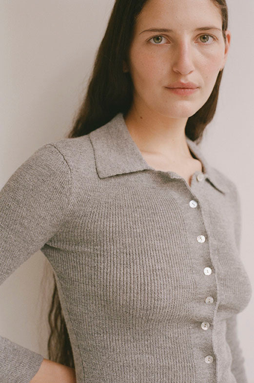 SELMA CARDIGAN - MELANGE GREY