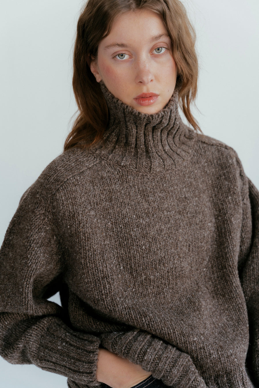 RINGO SWEATER - BROWN MELANGE