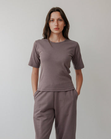 RIB TEE - MUSHROOM