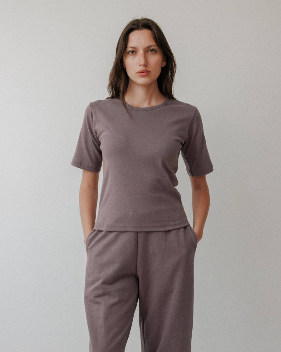 RIB TEE - MUSHROOM