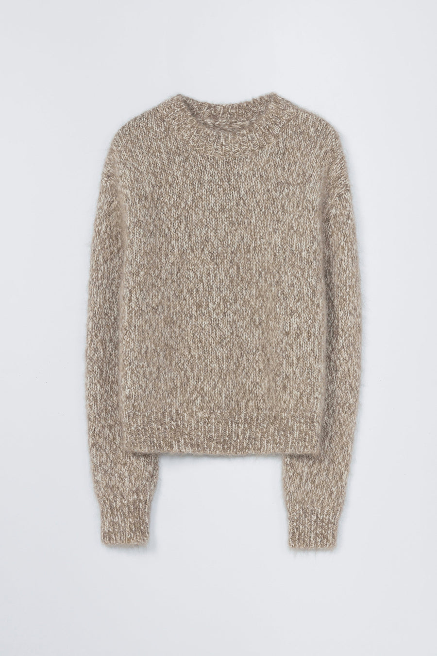 CHUNKY SWEATER - BEIGE MELANGE