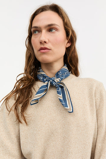 CLASSIC SCARF 50x50 - DARK NAVY