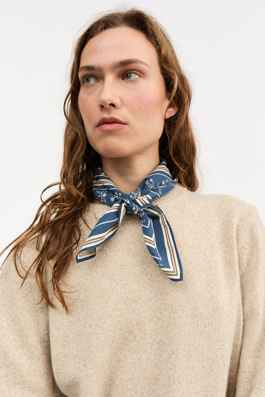 CLASSIC SCARF 50x50 - DARK NAVY