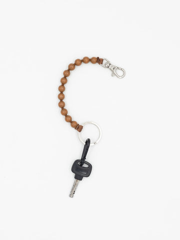 SHORT KEYHOLDER - SMALL PERLEN - MOCCA