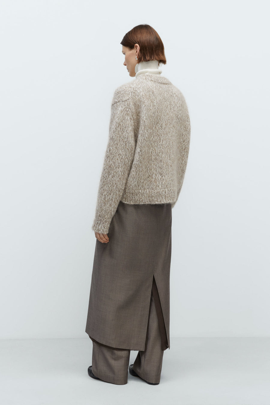 CHUNKY SWEATER - BEIGE MELANGE