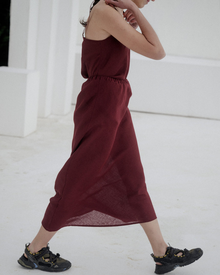 DYDINE SKIRT - STOME BURGUNDY