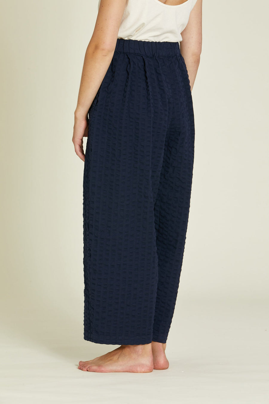 WIDE PANT - NAVY