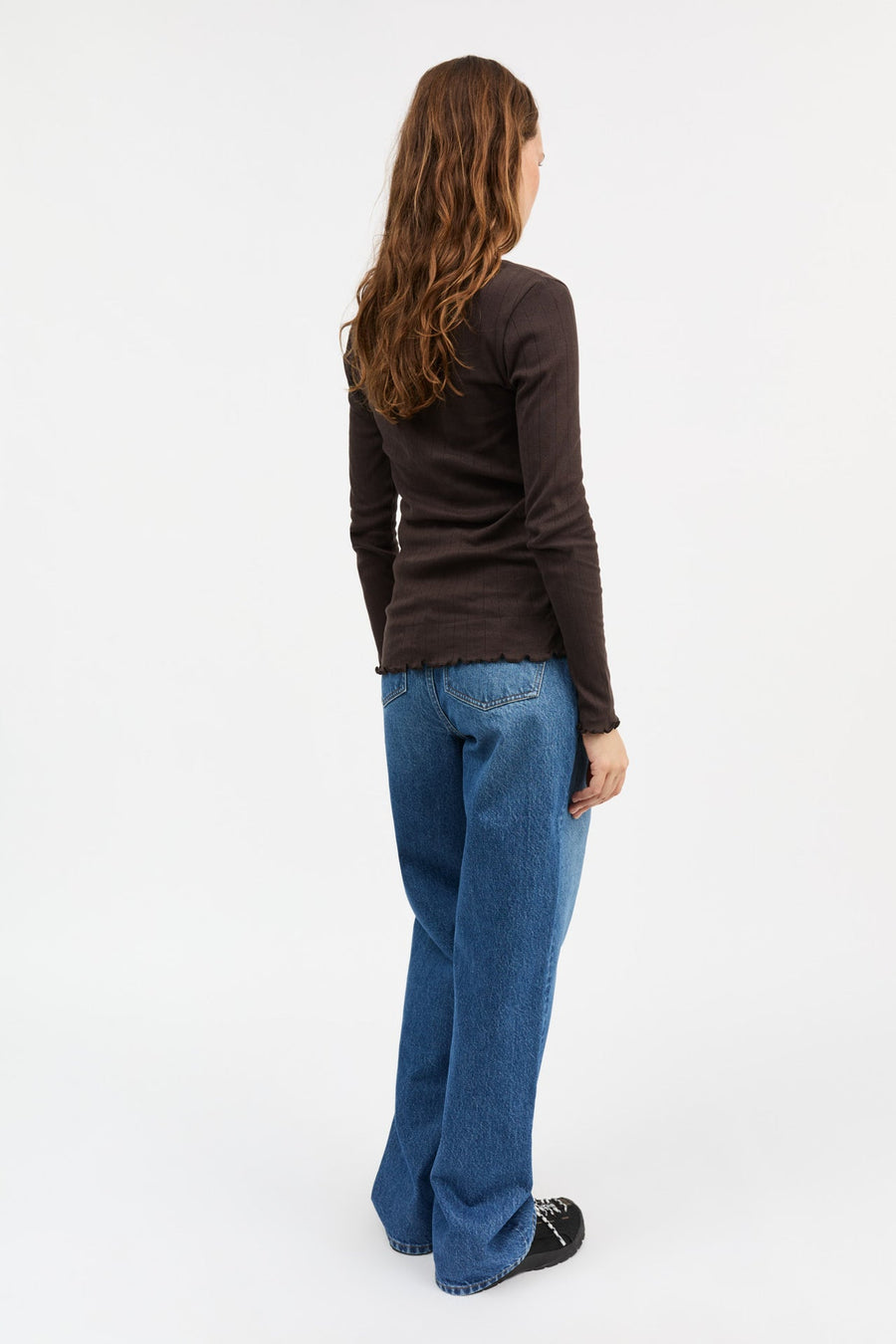 EDIE BLOUSE - DARK BROWN