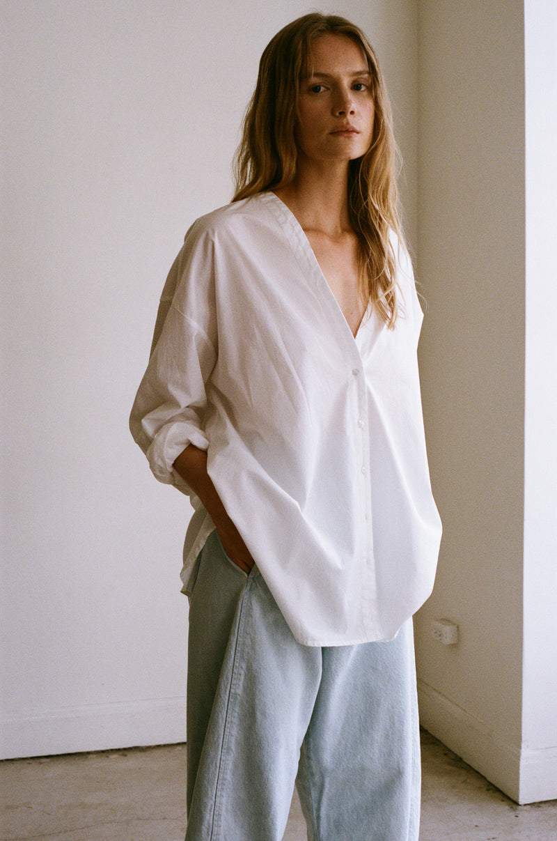 STUDIO SHIRT COTTON - SALT