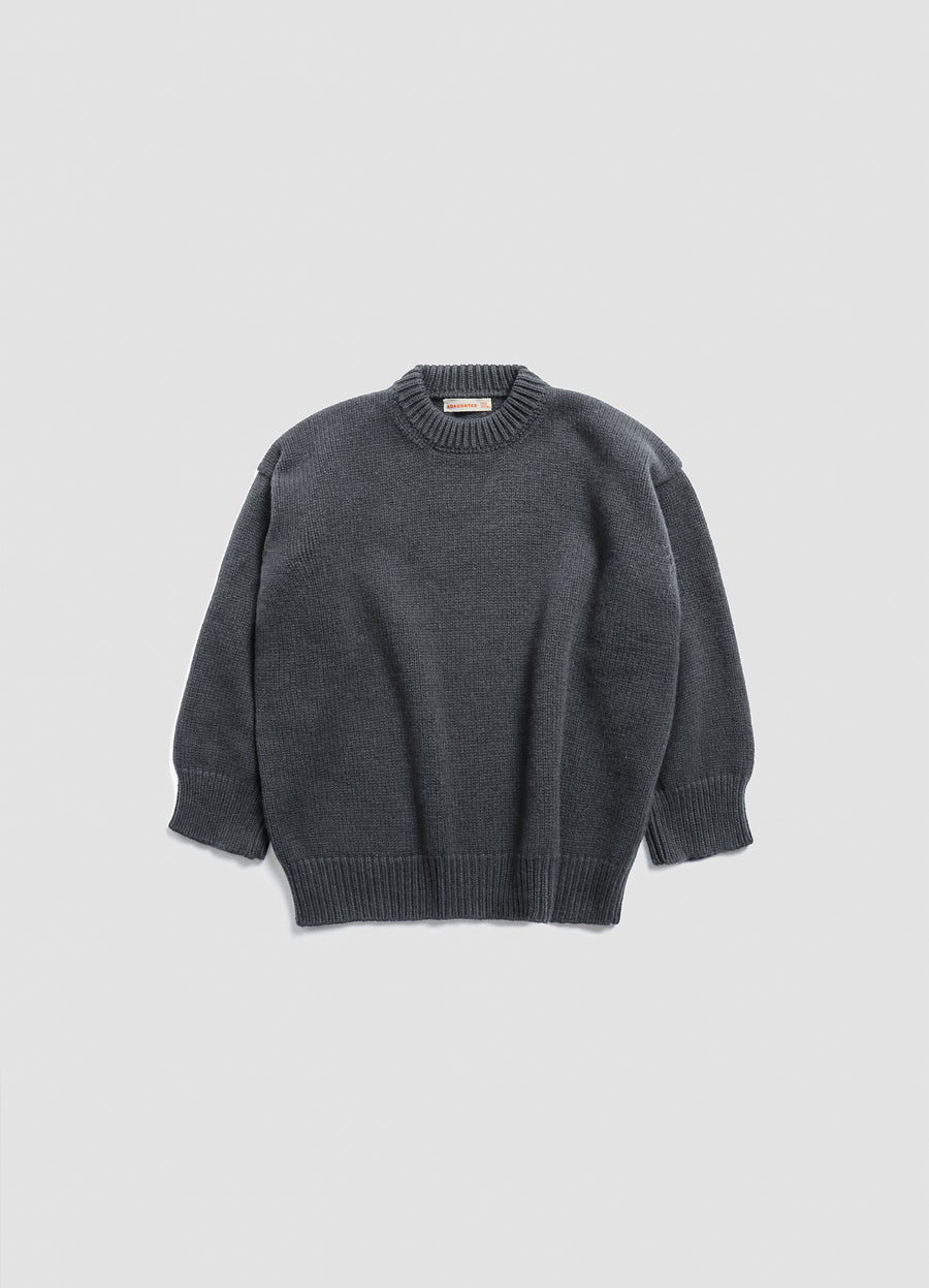 CARAGH CHUNKY SLOUCH GEELONG CREWNECK - DERBY GREY