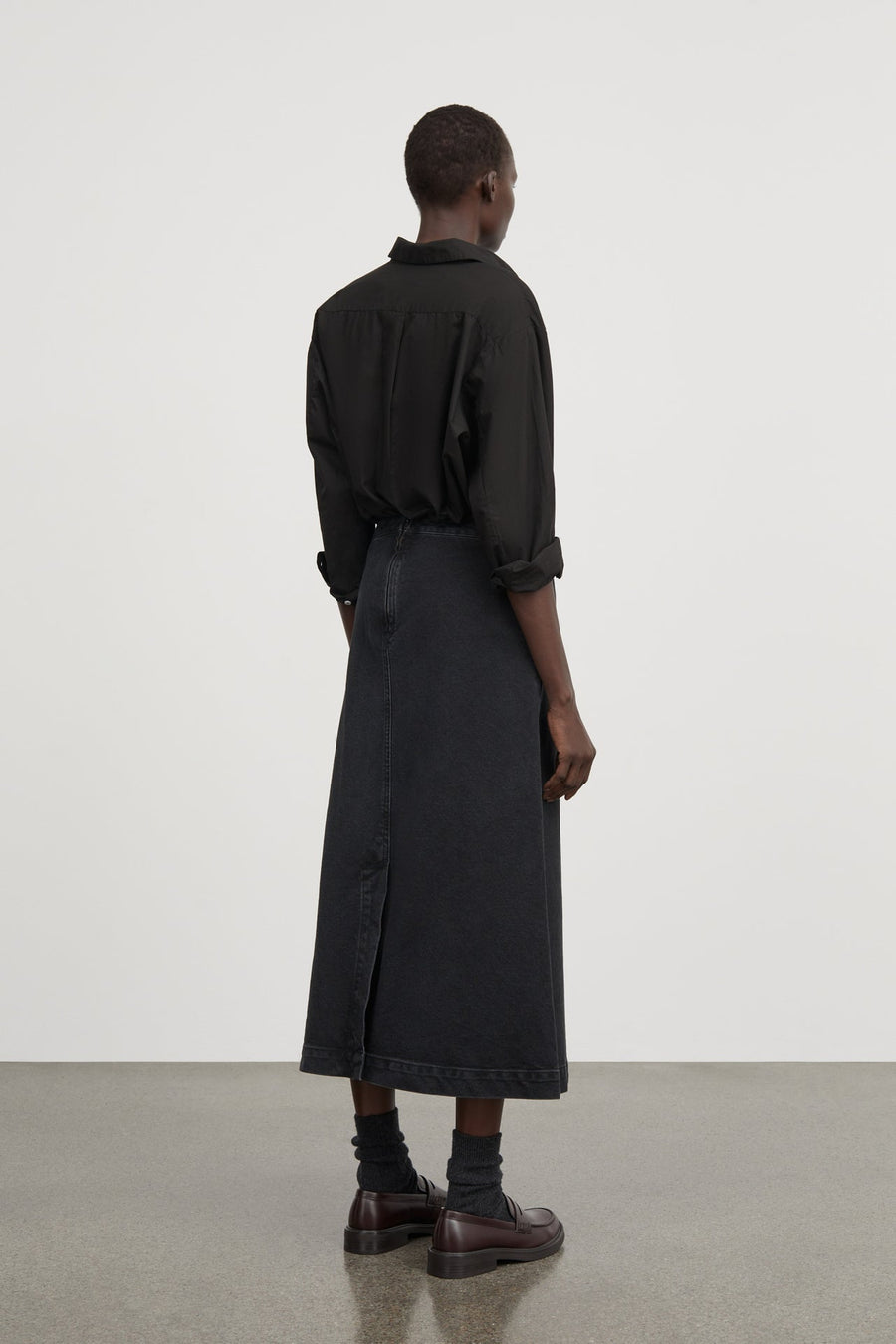 IMANA SKIRT - WASHED BLACK