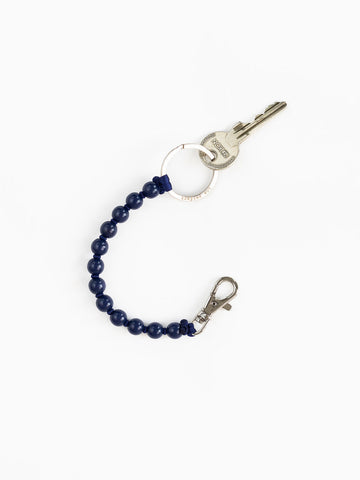 SHORT KEYHOLDER - SMALL PERLEN - BLUEBERRY