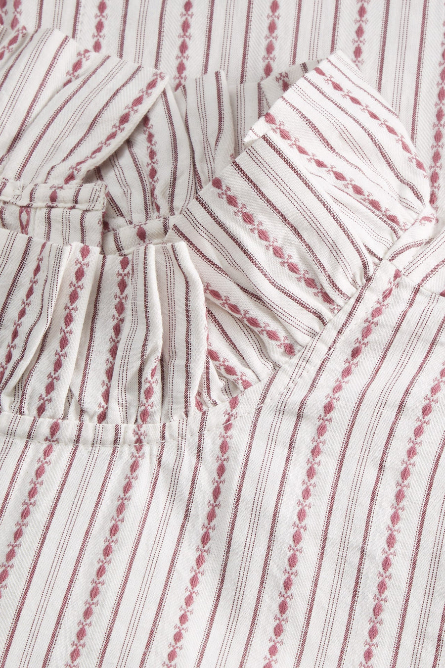 CORNFLOWER BLOUSE - RASPBERRY STRIPE