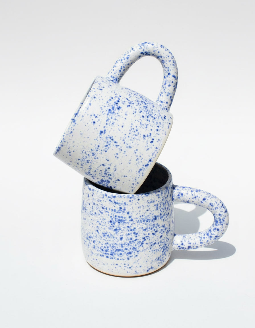 HANDMADE CERAMIC MUG - BLUE SPECKLE