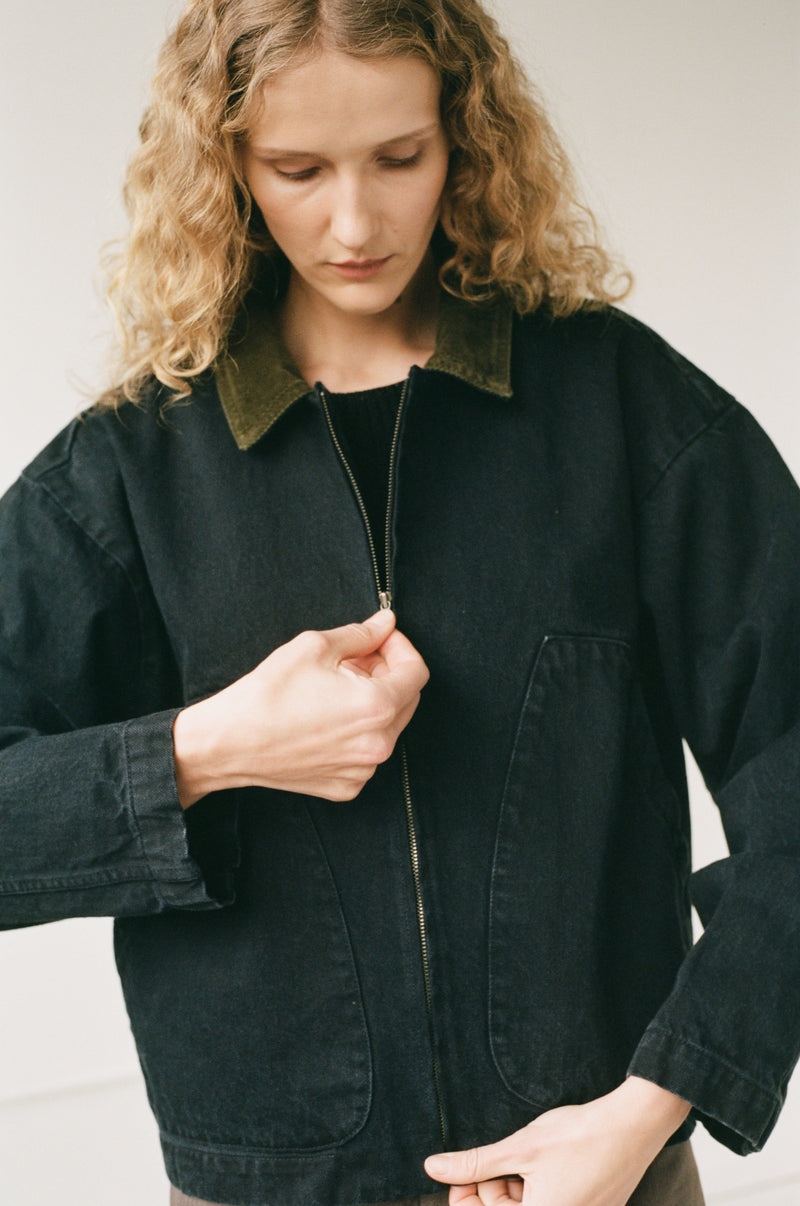 STUDIO COAT - WASHED BLACK