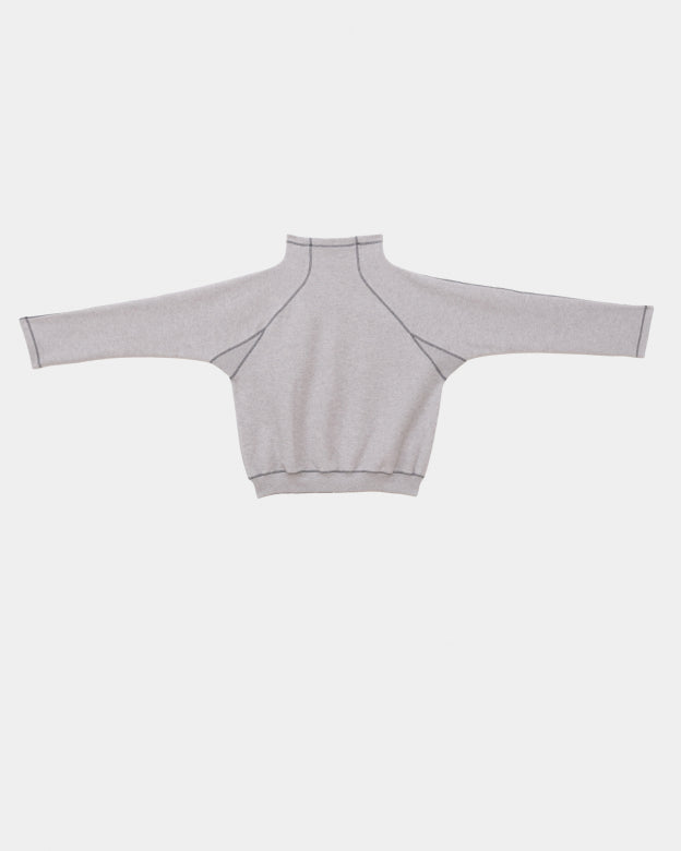 FOLD TURTLENECK - GREY MELANGE