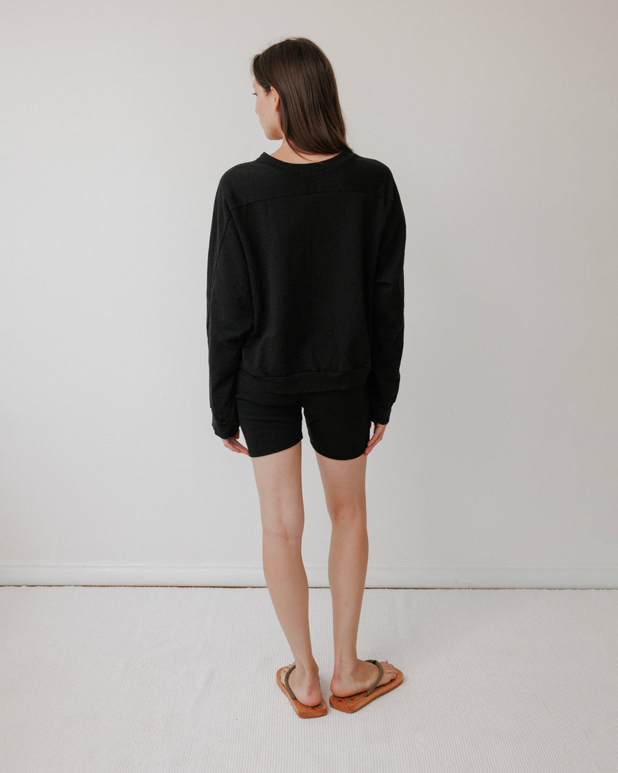 EASY SUMMER SWEATSHIRT - BLACK