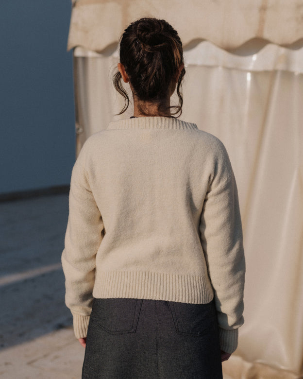 TIER CARDIGAN - CHAUME SAND