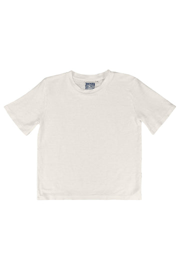 DAKOTA HEMP CROPPED TEE - WASHED WHITE