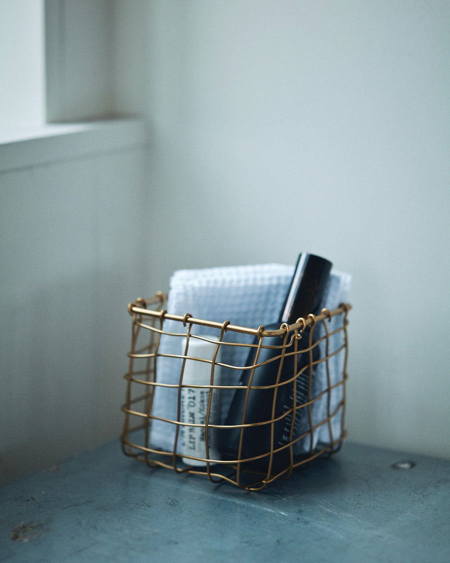 BRASS BASKET - SQUARE