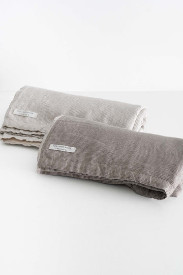 WASHED WAFFLE THROW - TAUPE
