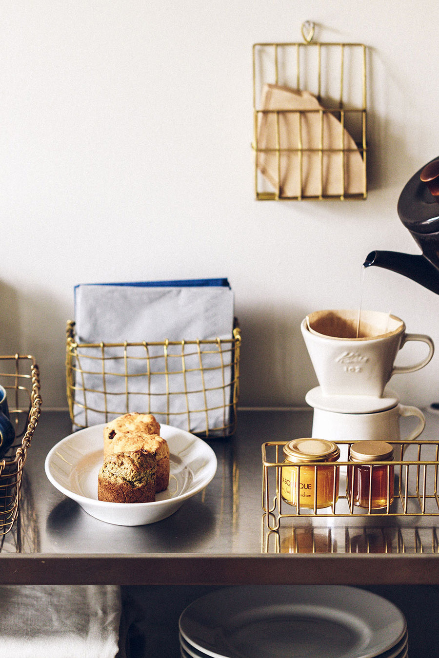 BRASS COFFEE FILTER HOLDER