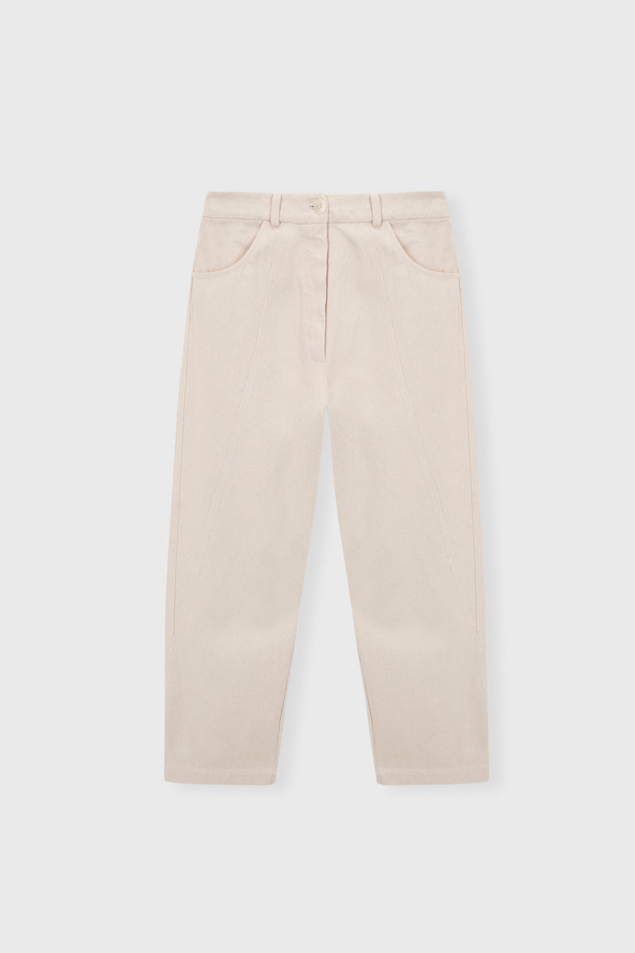 CROSSWISE SEAM PANTS - NATURAL