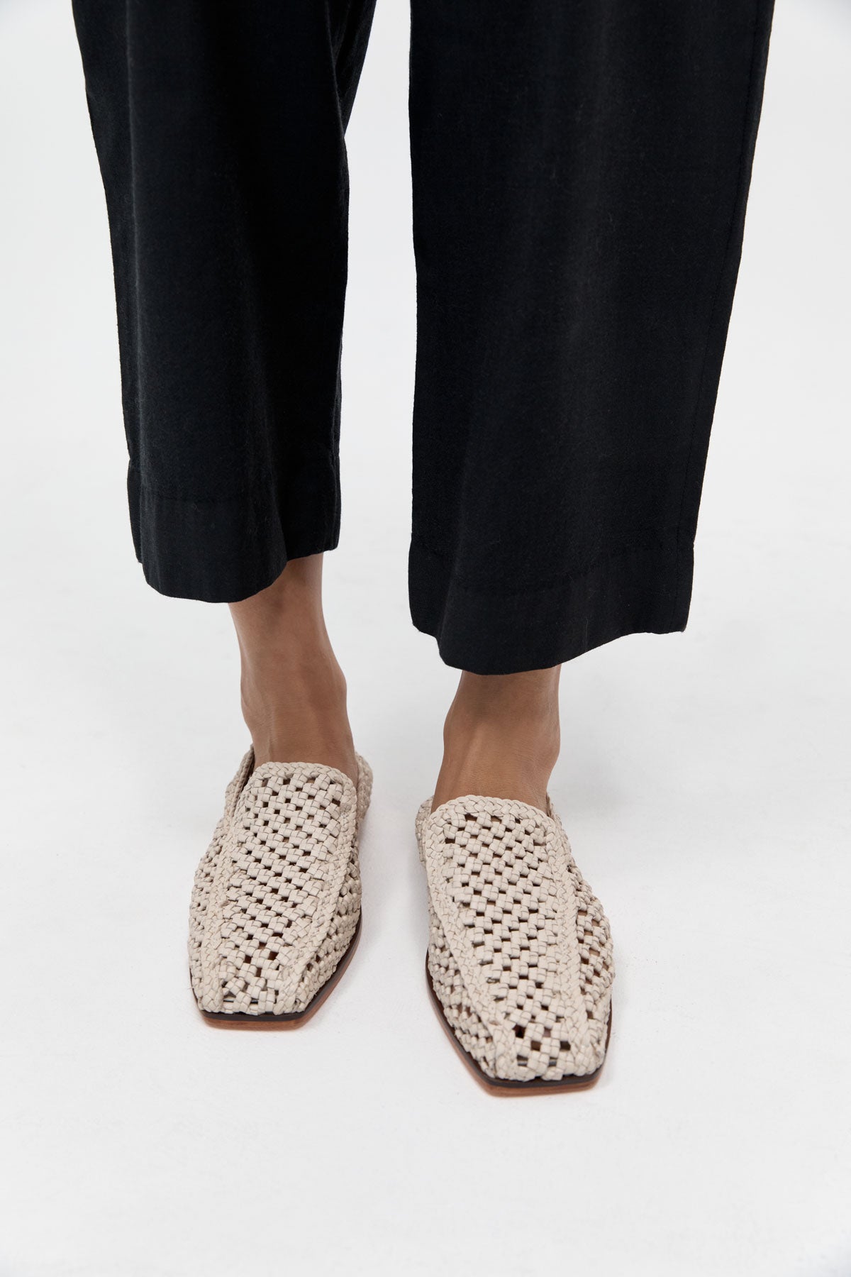 Woven Loafers St Agni Cali Woven Mule Brown St Agni Bunto Woven