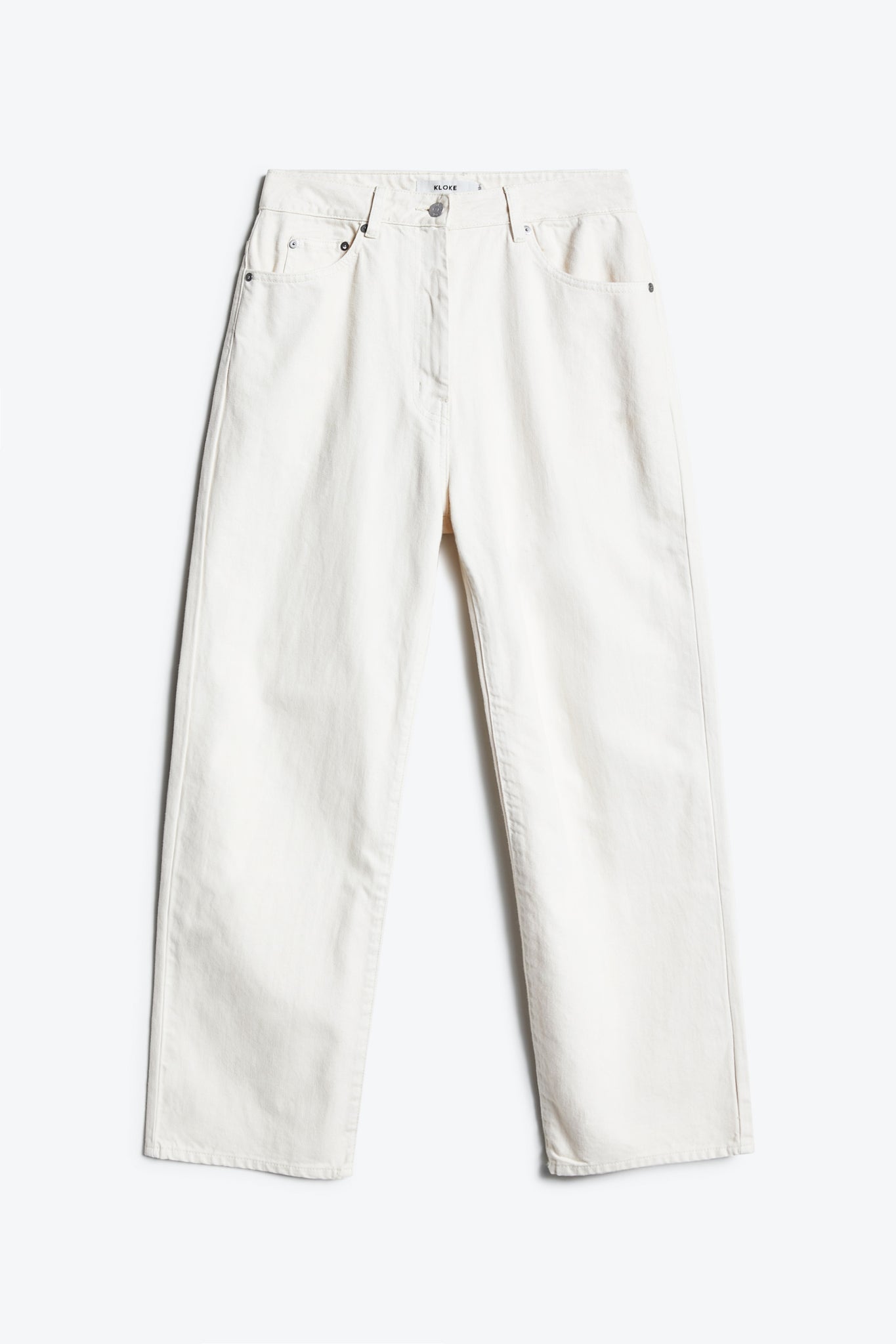 THE CLE / CORE STRAIGHT DENIM / WHITE Lee CAROL - Straight leg 